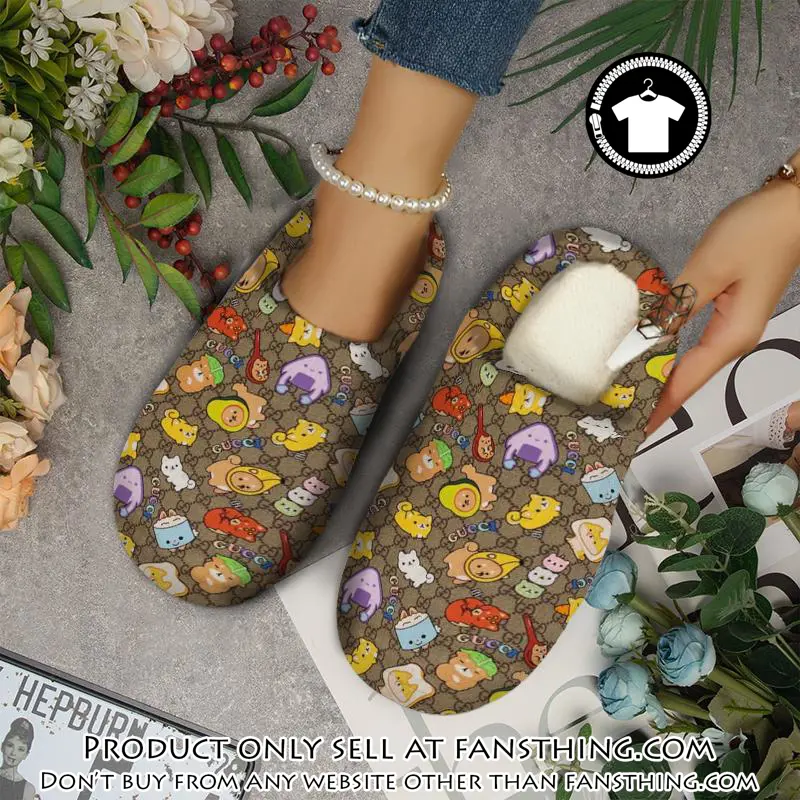 Gucci fleece slippers luxury inhouse slippers ihs1009 fst0316056